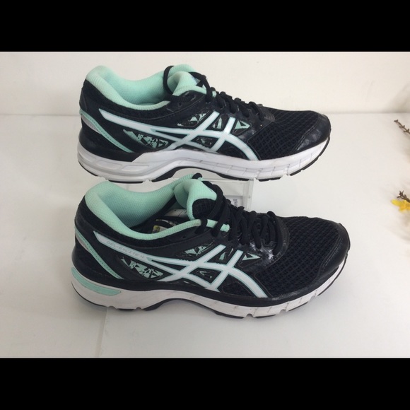 asics black mint
